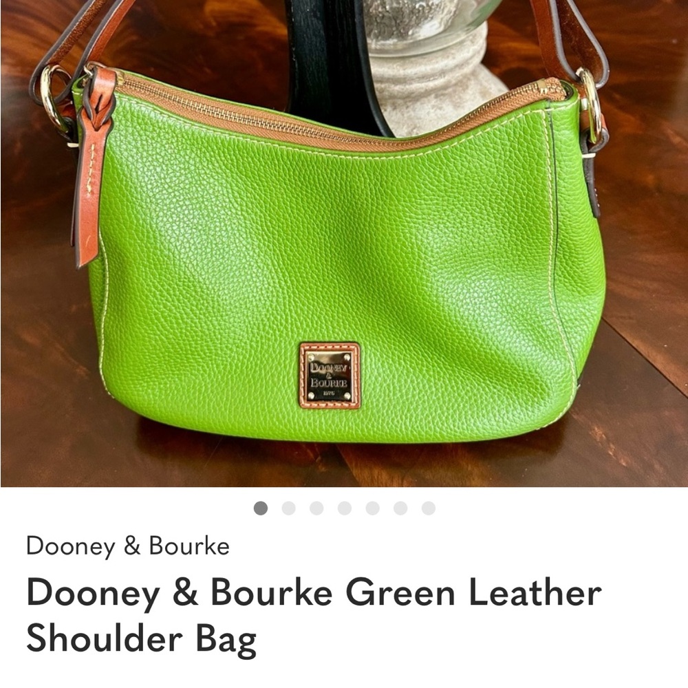 Dooney & Bourke Vibrant Green Leather Shoulder Bag